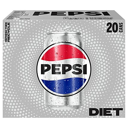 Pepsi Soda Diet Cola - 20-12 Fl. Oz. - Image 1