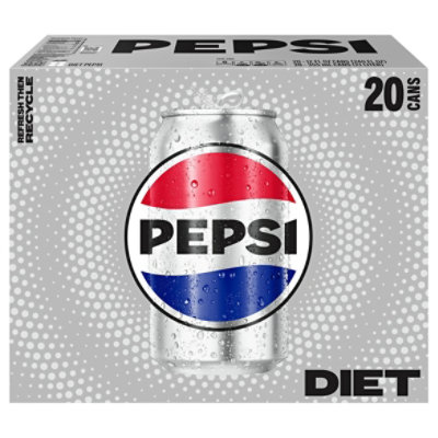 Pepsi Soda Diet Cola - 20-12 Fl. Oz. - Jewel-Osco