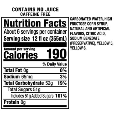 Crush Pineapple Soda Bottle - 2 Liter - Image 3