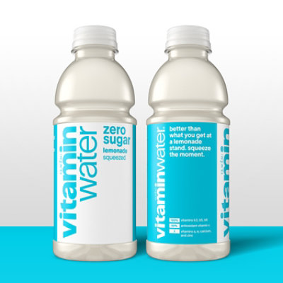 vitaminwater Zero Water Beverage Nutrient Enhanced Squeezed Lemonade - 20 Fl. Oz. - Image 3