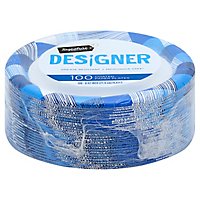 Signature SELECT Plates Paper Designer Coated 8.62 Inch Blue - 100 Count - Image 1