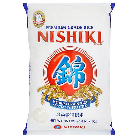 Nishiki Rice Medium Grain - 15 Lb