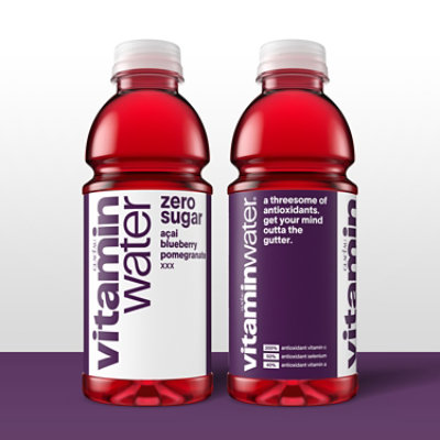 vitaminwater Zero Water Beverage Nutrient Enhanced XXX Acai Blueberry Pomegranate - 20 Fl. Oz. - Image 3