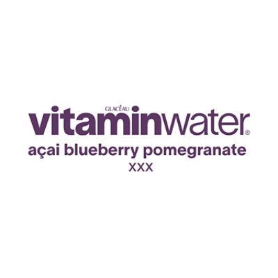 vitaminwater Zero Water Beverage Nutrient Enhanced XXX Acai Blueberry Pomegranate - 20 Fl. Oz. - Image 3