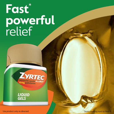 Zyrtec Allergy Adult Liquid Gels - 40 Count - Image 4