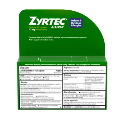 Zyrtec Allergy Adult Liquid Gels - 40 Count - Image 5