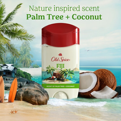 Old Spice Fiji With Palm Tree Invisible Solid Antiperspirant Deodorant For Men - 2.6 Oz - Image 4