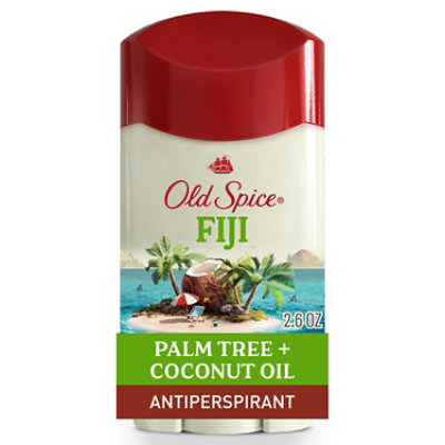 Old Spice Fiji With Palm Tree Invisible Solid Antiperspirant Deodorant For Men - 2.6 Oz - Image 1