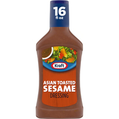 Kraft Asian Toasted Sesame Salad Dressing Bottle - 16 Fl. Oz.