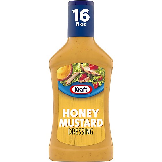 Kraft Honey Mustard Salad Dressing Bottle - 16 Fl. Oz.