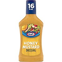 Kraft Honey Mustard Salad Dressing Bottle - 16 Fl. Oz. - Image 1