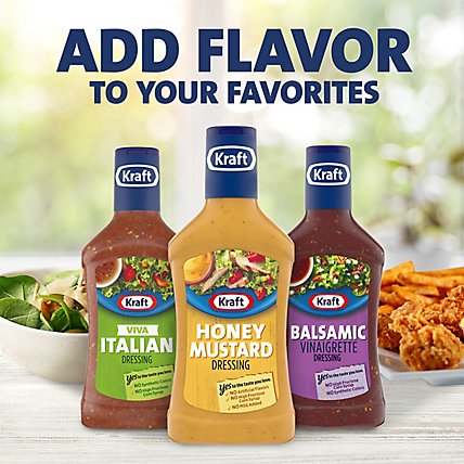 Kraft Honey Mustard Salad Dressing Bottle - 16 Fl. Oz. - Image 7