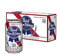 Pabst Blue Ribbon Beer Lager Cans - 18-12 Fl. Oz.