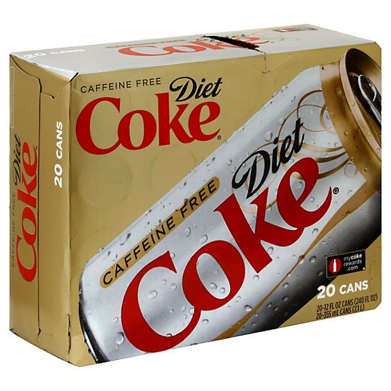 Diet Coke Soda Caffeine Free - 20-12 Fl. Oz.