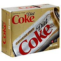 Diet Coke Soda Caffeine Free - 20-12 Fl. Oz. - Image 1