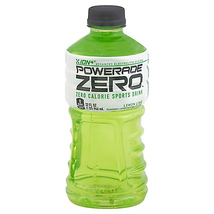 POWERADE Sports Drink Electrolyte Enhanced Zero Sugar Lemon Lime - 32 Fl. Oz. - Image 1