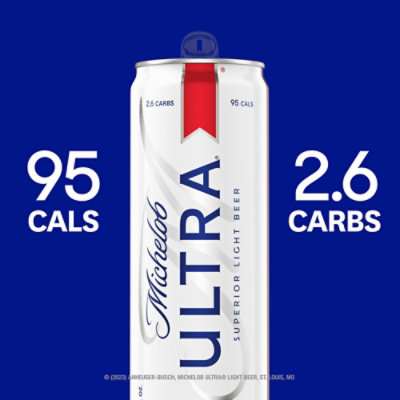 Michelob ULTRA Light Beer 4.2% ABV In Cans - 30-12 Fl. Oz. - Image 2