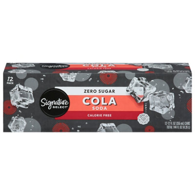 Signature SELECT Zero Cola Soda - 12-12 Fl. Oz. - Image 3