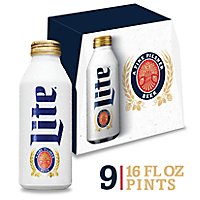 Miller Lite Beer American Style Light Lager 4.2% ABV Bottles - 9-16 Fl. Oz. - Image 1