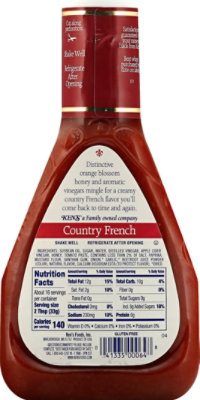 Kens Steak House Dressing Country French with Orange Blossom Honey - 16 Fl. Oz. - Image 6