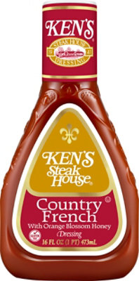 Kens Steak House Dressing Country French with Orange Blossom Honey - 16 Fl. Oz.