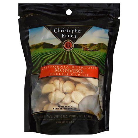 Christopher Ranch Peeled Garlic Fresh Prepacked Bag - 6 Oz