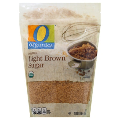 O Organics Organic Sugar Brown Light - 24 Oz