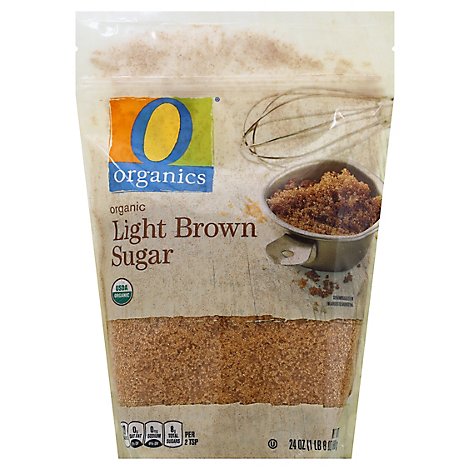 O Organics Organic Sugar Brown Light - 24 Oz