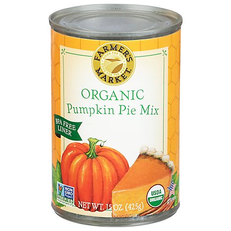 Farmers Market Organic Puree Pumpkin Pie Mix - 15 Oz