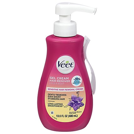 VEET Hair Remover Gel Cream for Legs & Body Silk and Fresh Technology- 13.5 Fl. Oz. Pump Bottle - Image 3