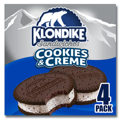Klondike Cookies And Creme Frozen Dairy Dessert Sandwiches - 4 Fl. Oz.