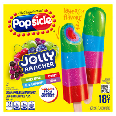 Popsicle Ice Pops Jolly Rancher - 18 Count - Image 1