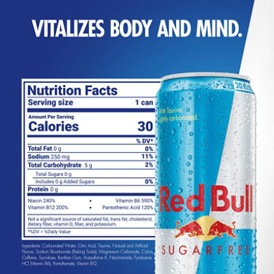 Red Bull Sugar Free Energy Drink - 20 Fl. Oz. - Image 2