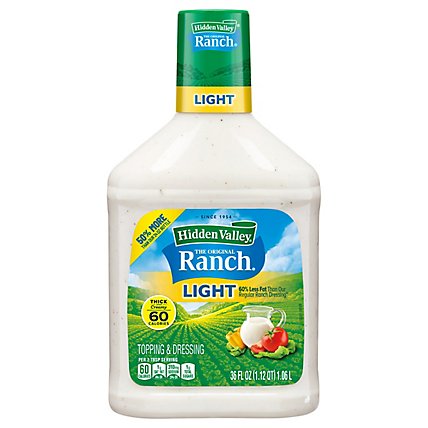 Hidden Valley The Original Ranch Dressing Light Thick & Creamy Family Size - 36 Fl. Oz. - Image 3