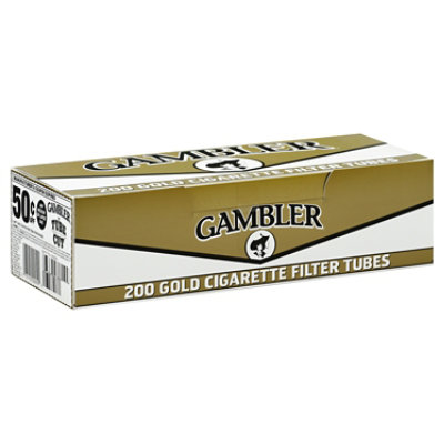 Gambler Light Cigarette Filter Tubes - 200 Count - Image 1