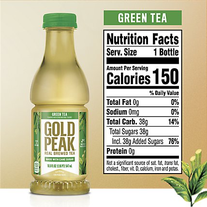 Gold Peak Sweetened Green Tea - 18.5 Fl. Oz. - Image 4