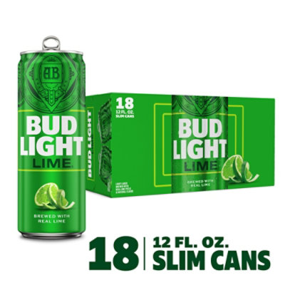 Bud Light Lime Beer In Cans - 18-12 Fl. Oz.