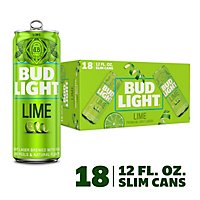 Bud Light Lime Beer Cans - 18-12 Fl. Oz. - Image 1