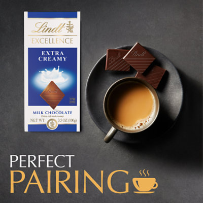 Lindt Excellence Chocolate Bar Milk Chocolate Extra Creamy - 3.5 Oz - Image 3