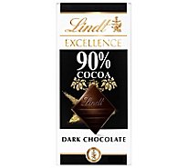 Lindt Excellence Chocolate Bar Dark Chocolate 90% Cocoa - 3.5 Oz