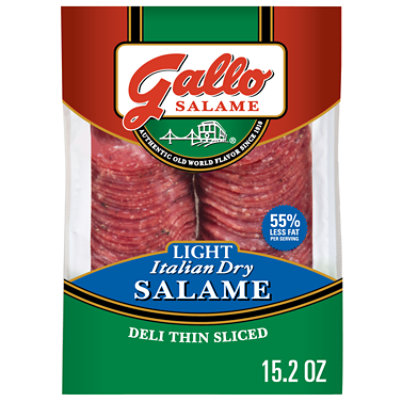 Gallo Salame Deli Thin Sliced Light Italian Dry Salame - 15.2 Oz - Image 1