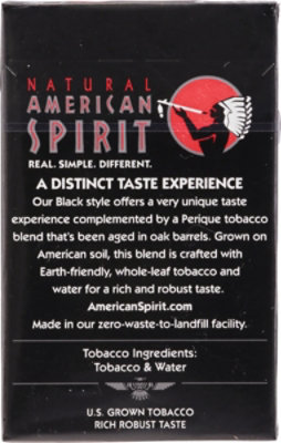 American Spirit Cigarettes Black Perique Box - Pack - Image 4