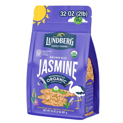 Lundberg Family Farms Organic California Brown Jasmine Rice - 32 Oz - Image 2