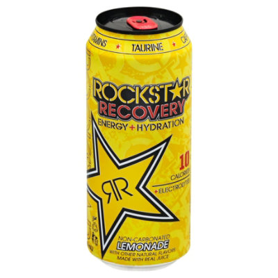 Rockstar Recovery Energy Drink Lemonade - 16 Fl. Oz.