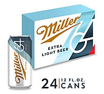 Miller64 Beer American Style Light Lager 2.8% ABV Cans - 24-12 Fl. Oz.