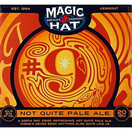 Magic Hat Beer Not Pale Ale Bottle - 12-0.75 Fl. Oz. - Image 2