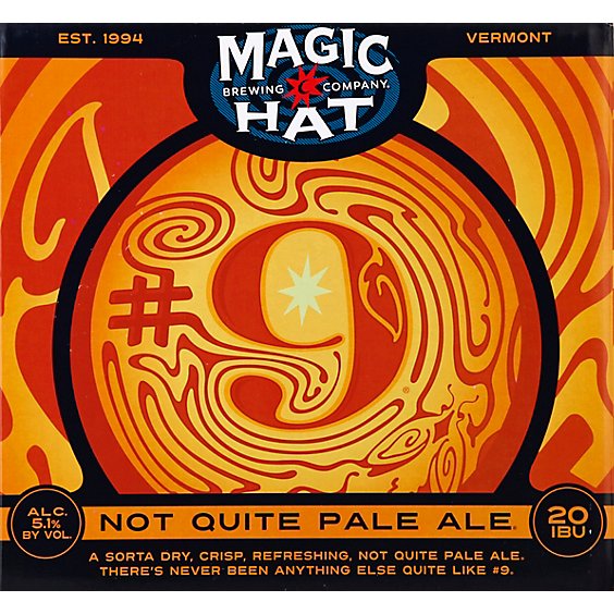 Magic Hat Beer Not Pale Ale Bottle - 12-0.75 Fl. Oz.