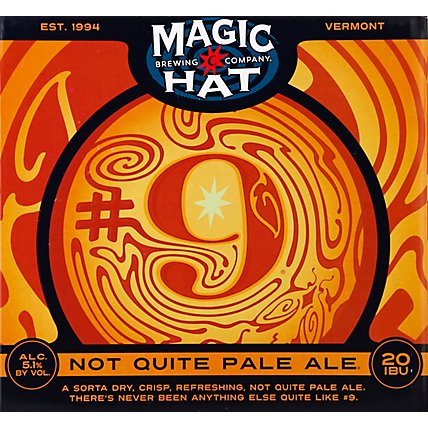 Magic Hat Beer Not Pale Ale Bottle - 12-0.75 Fl. Oz. - Image 1