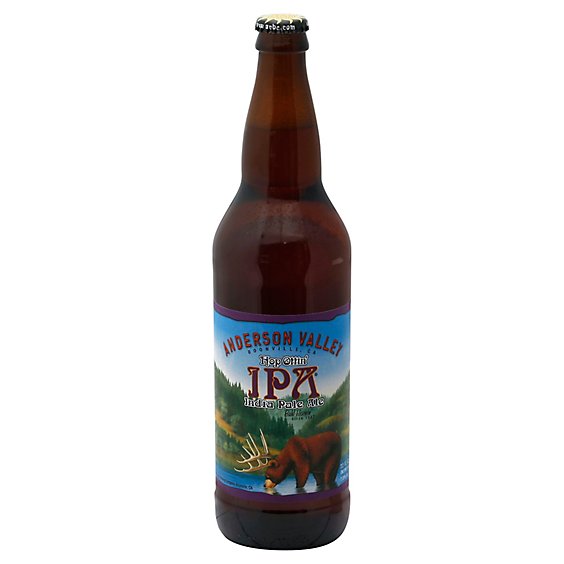 Anderson Valley Brewing Beer Hop Ottin IPA Bottle - 22 Fl. Oz.