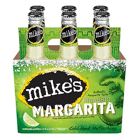 Mikes Hard Beverage Cool Hard Refreshing Margarita Classic Bottle - 6-11.2 Fl. Oz.